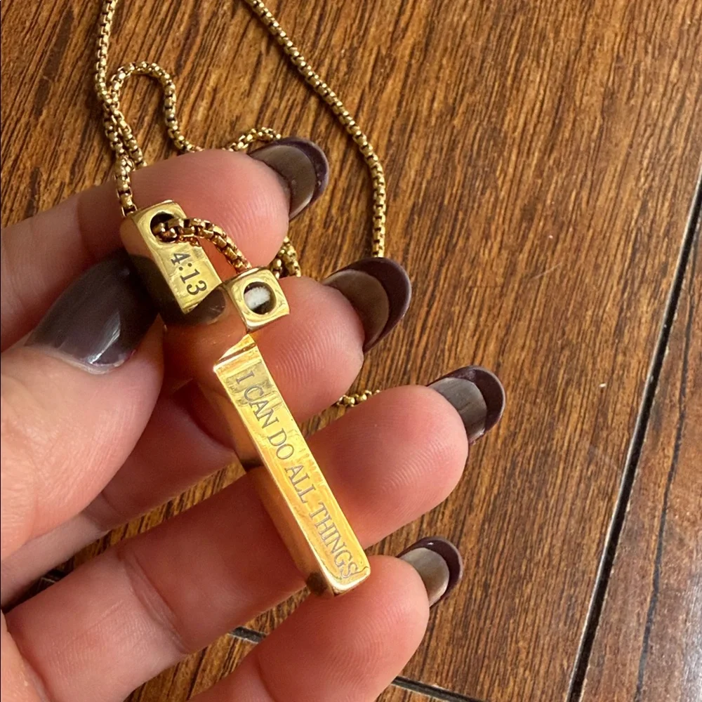 I can do all things Cross Necklace